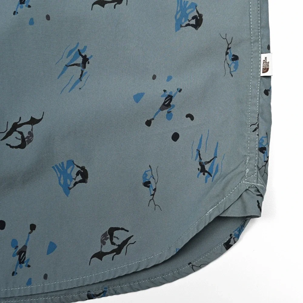 The North Face Baytrail‎ Short Sleeve Button Up Men's Large Climbers AOP Print